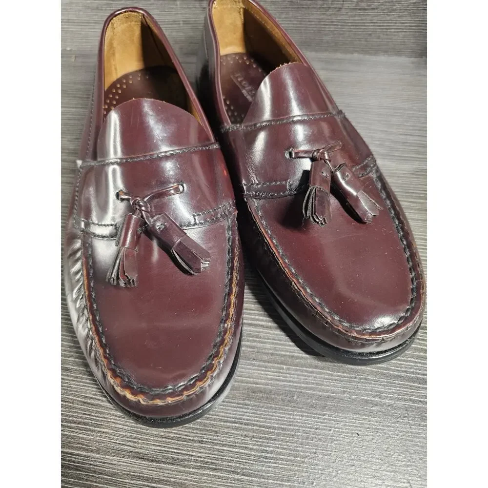 Florsheim Campbell Tassel Loafers Mens 8.5 3E - 12017 Oxblood Burgundy Shoes